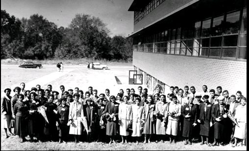 Second Ward High School 2 with Graduates Courtesy Charlotte Meck Library